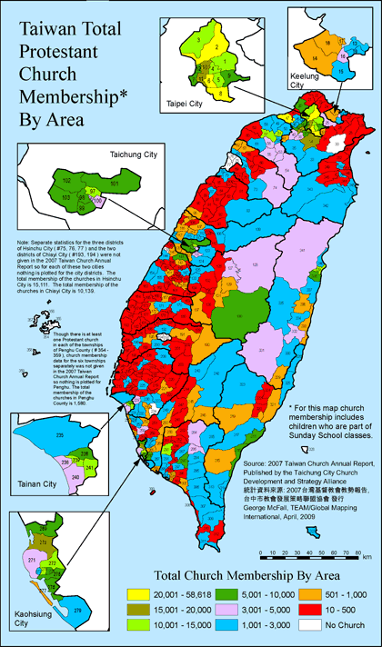 Taiwan Total Protestant Church Membership